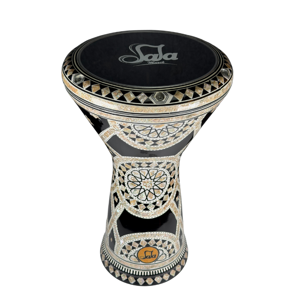 Professional pearl inlaid Egyptian darbuka MOP-3 with synthetic head