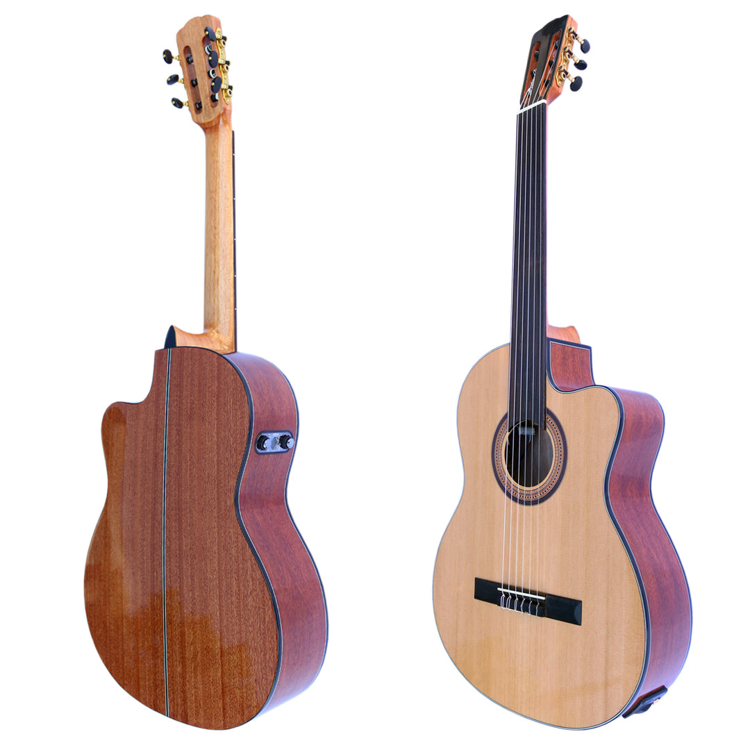 Ekolayzırlı Profesyonel Perdesiz Elektro Klasik Gitar CP-5