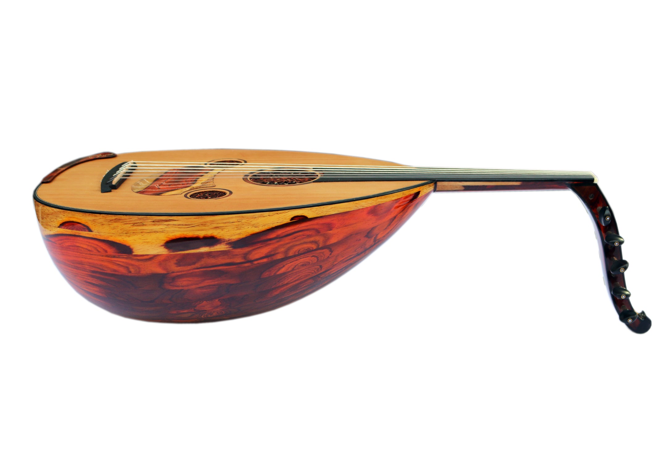 Miras Lute cocobolo ve sedir Türk udu MRS-16