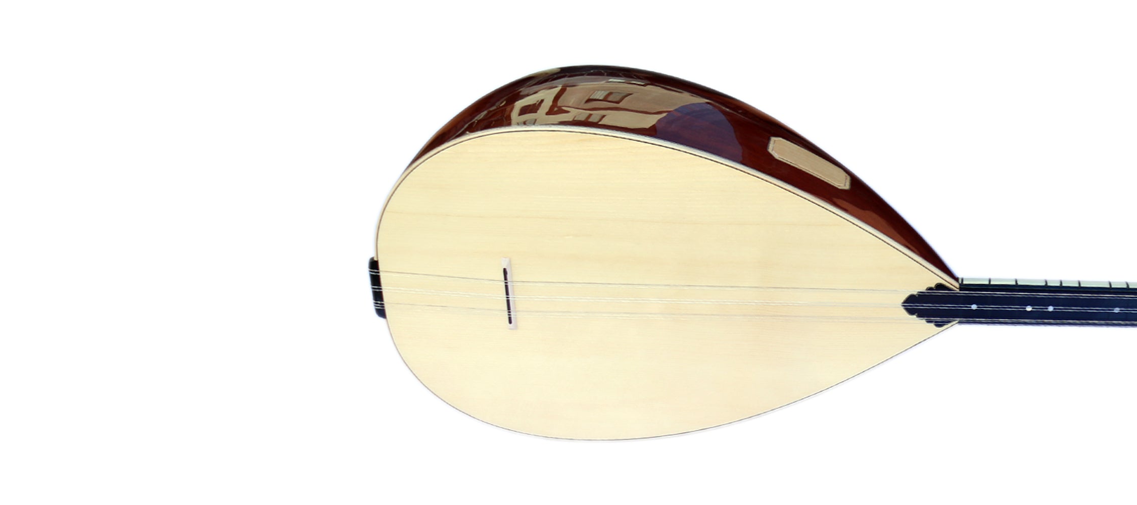 Ardıç ve ladin uzun sap bağlama saz ALB-305 piezo pickup Sala yapımı