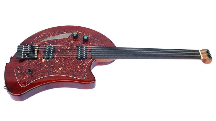 Professional steel-string electric oud RaksOud 4V with polyurethane finish
