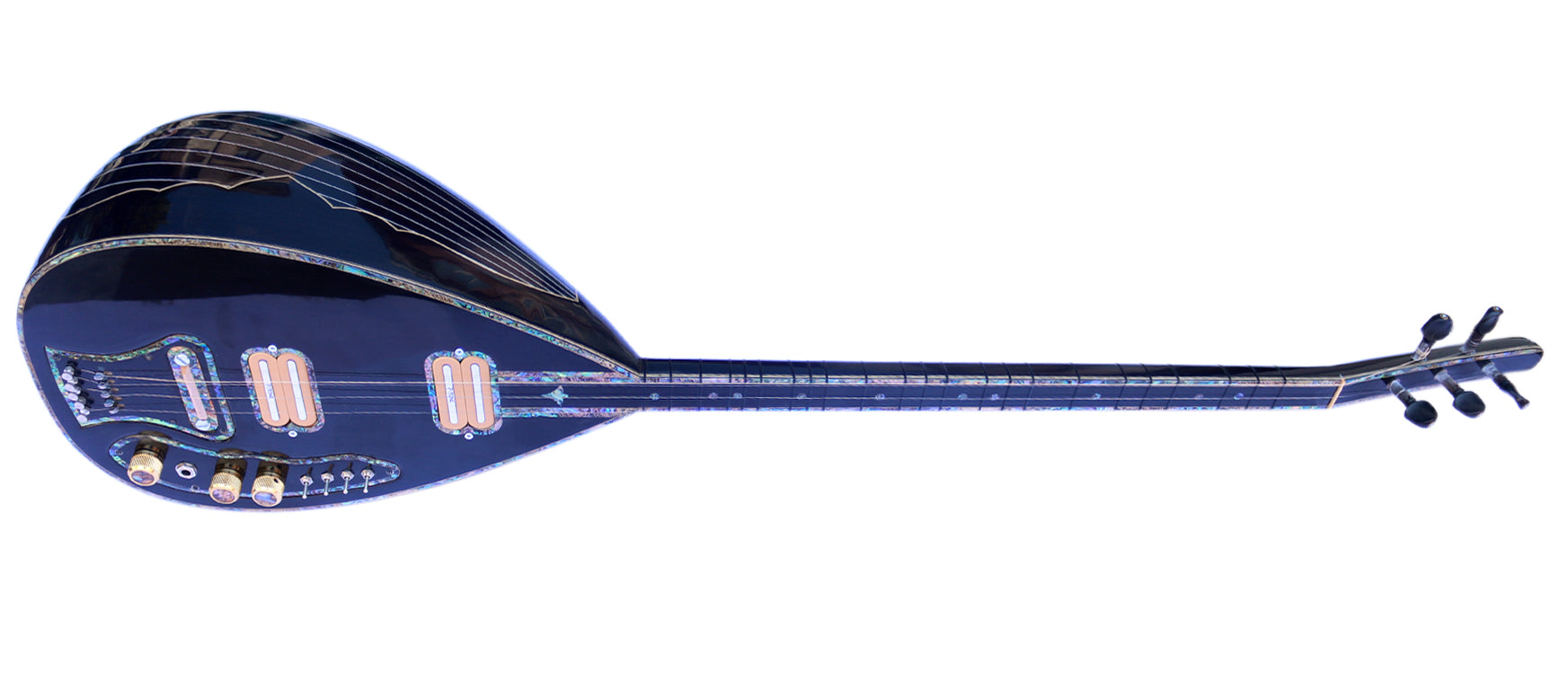 P•TONE Manyetikli Profesyonel Uzun Saplı Elektrikli Bağlama Saz PI-4B