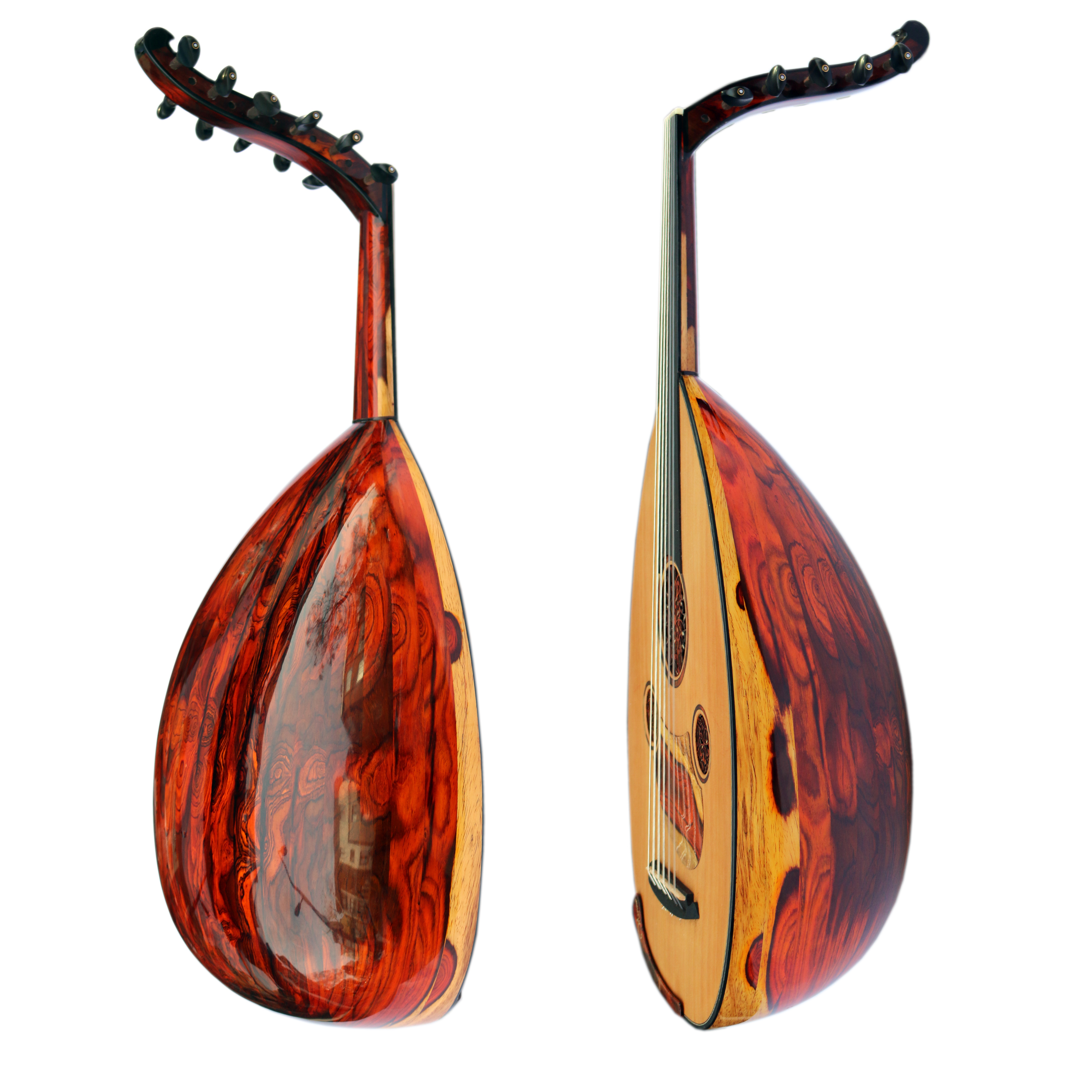 Miras özel Türk udu MRS-16 Cocobolo kase ve Kanada sediri yüz
