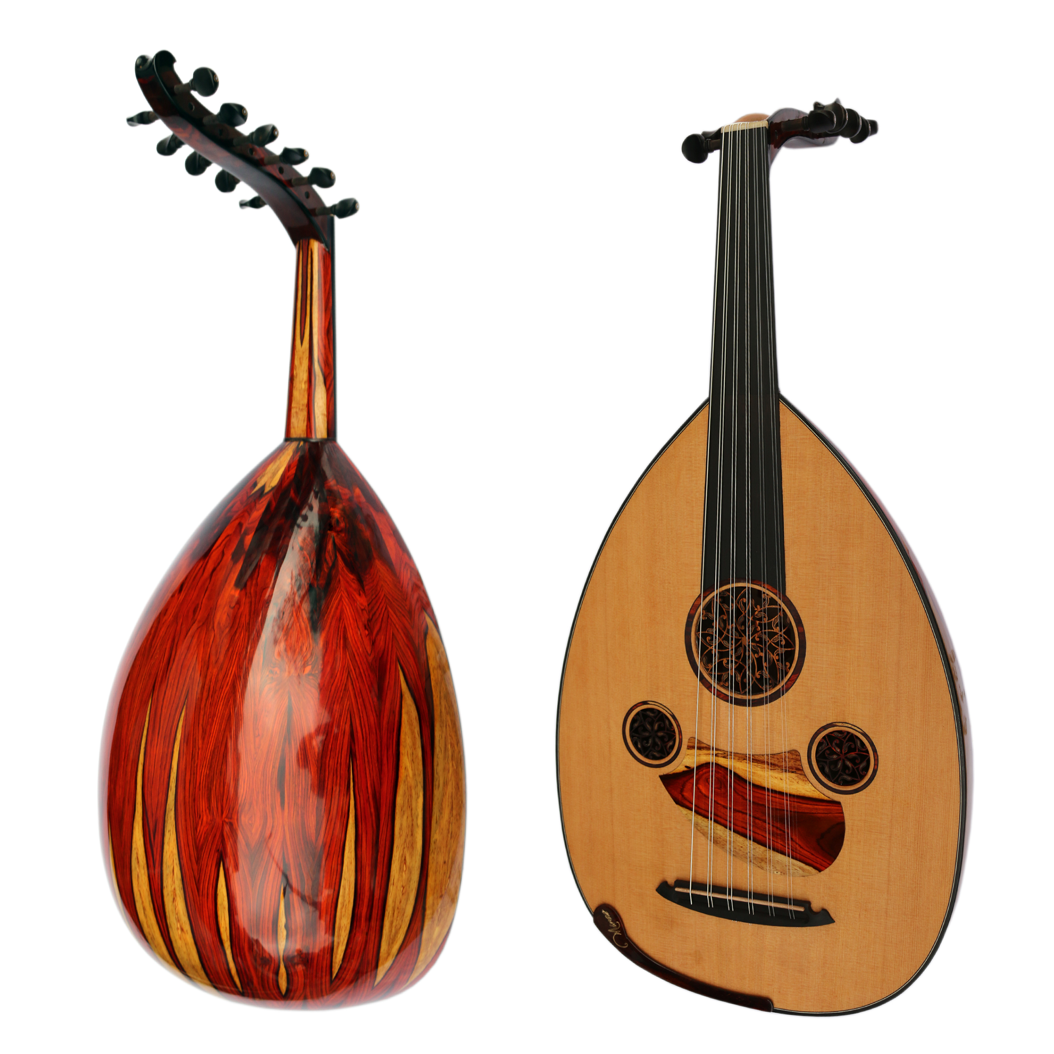 Miras el yapımı Arap udu MRS-7 cocobolo gövde ve Kanada sediri kapak ile