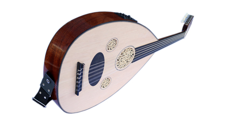 Professional Arabic electric oud OUDE EA5 with mahogany bowl and spruce face