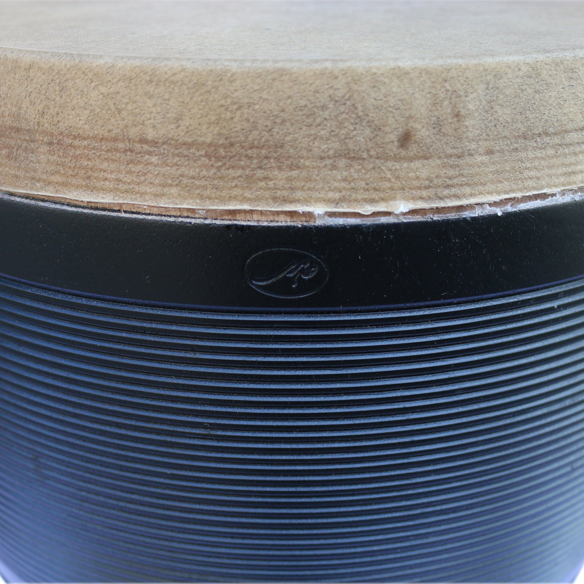 Taheri tombak negro persa hecho a mano TTZ-308 instrumento de percusión