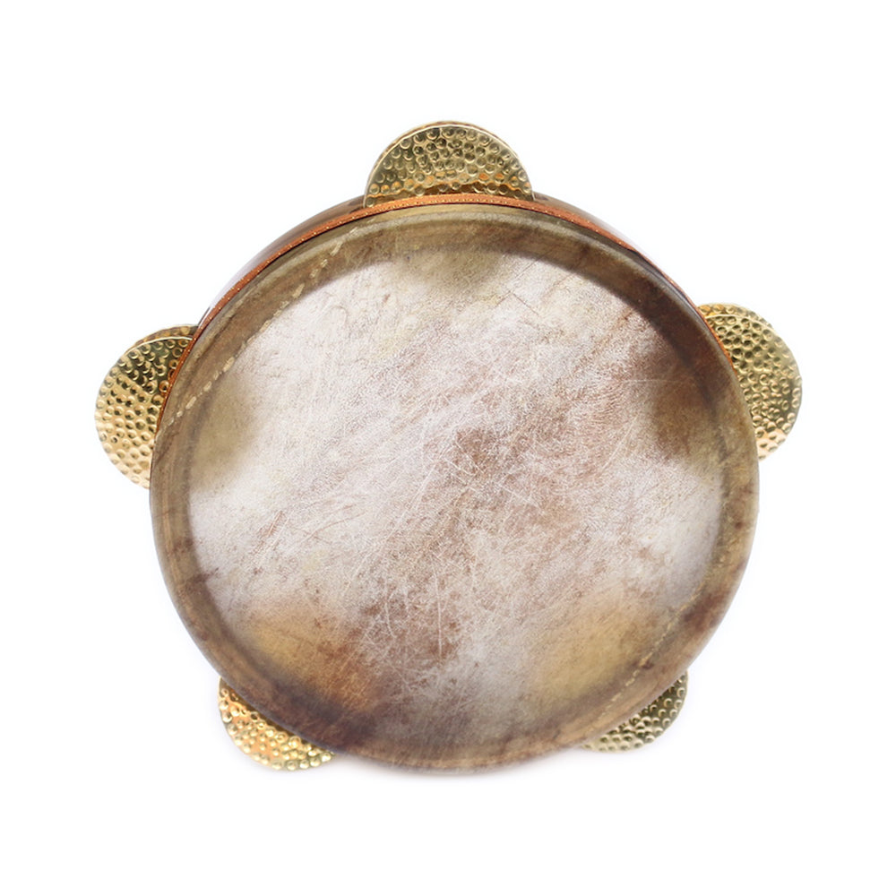 Fish skin riq FSH-5 by Sala Arabic tambourine with traditional head