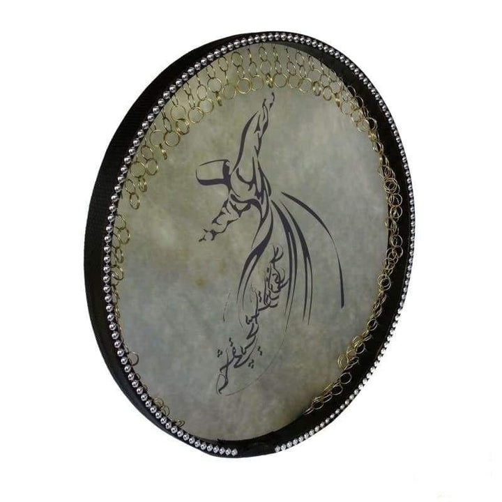 Dest painting daf NDR-205 with Rumi design and soft case Persian frame drum