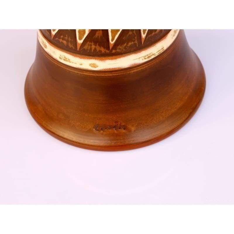 Clay medium bass darbuka EP-004-B by Emin Percussion handmade in Turkey