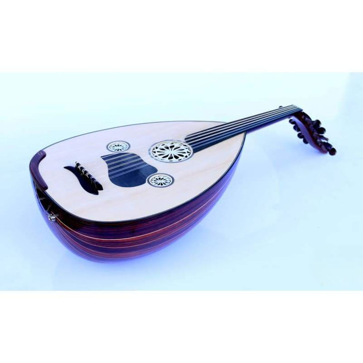 Turkish oud CMO-402 handcrafted by master luthier Mehmet Caymaz with ebony pickguard